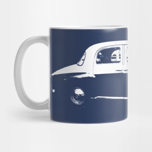 Rover P4 1950s British classic car side view Mug